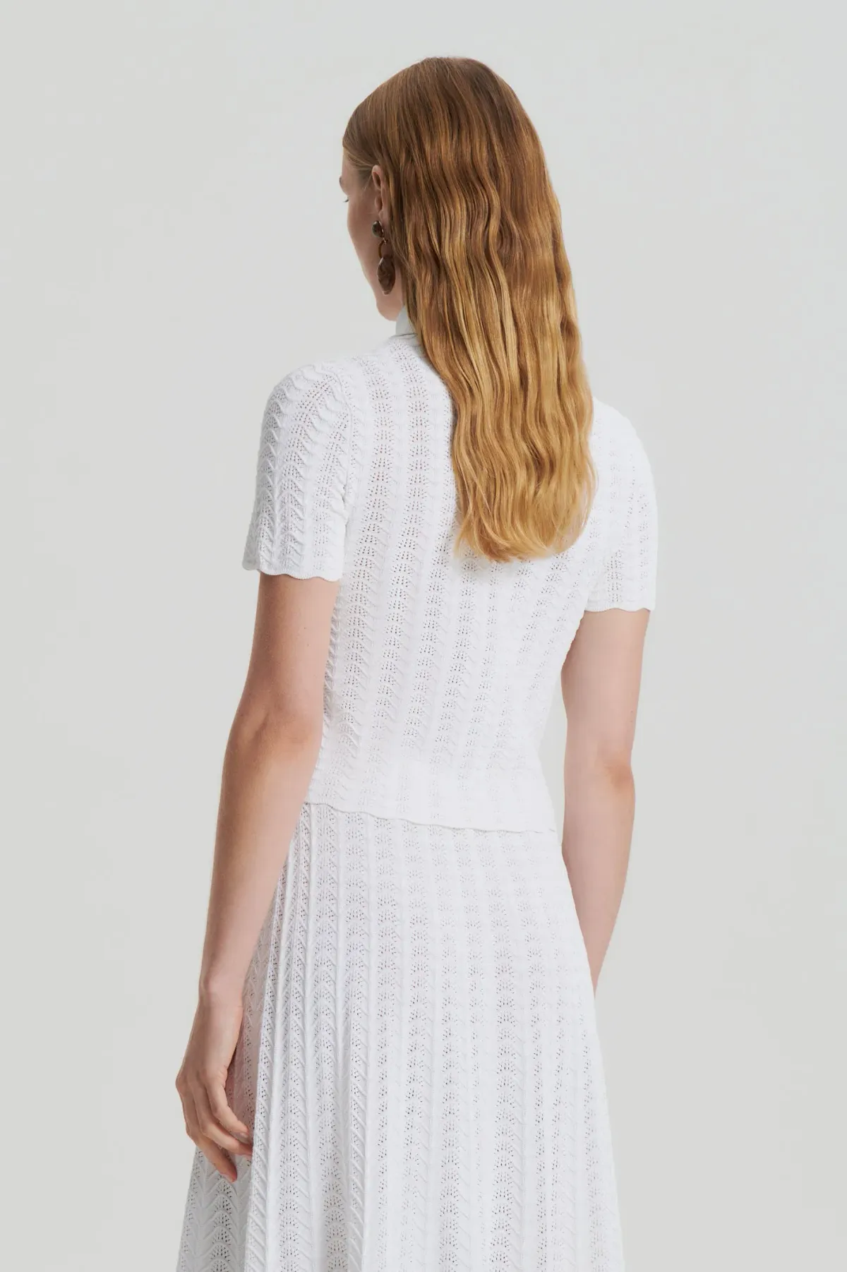 Pleat Lace White Set - Image 3