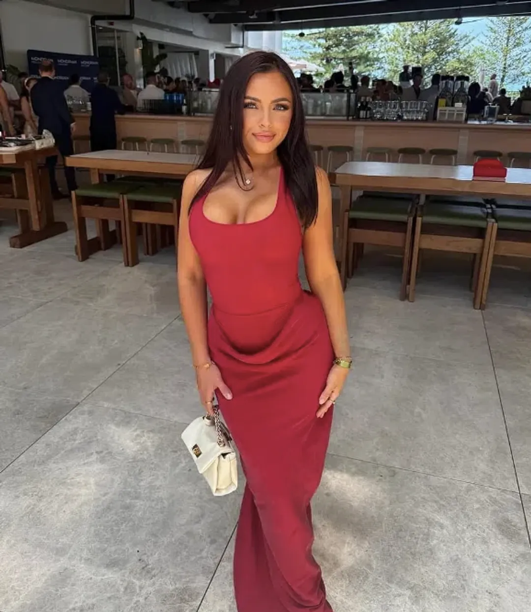 Benni Jade Maxi Dress in Scarlet Size 8 for rent on The Volte - main image