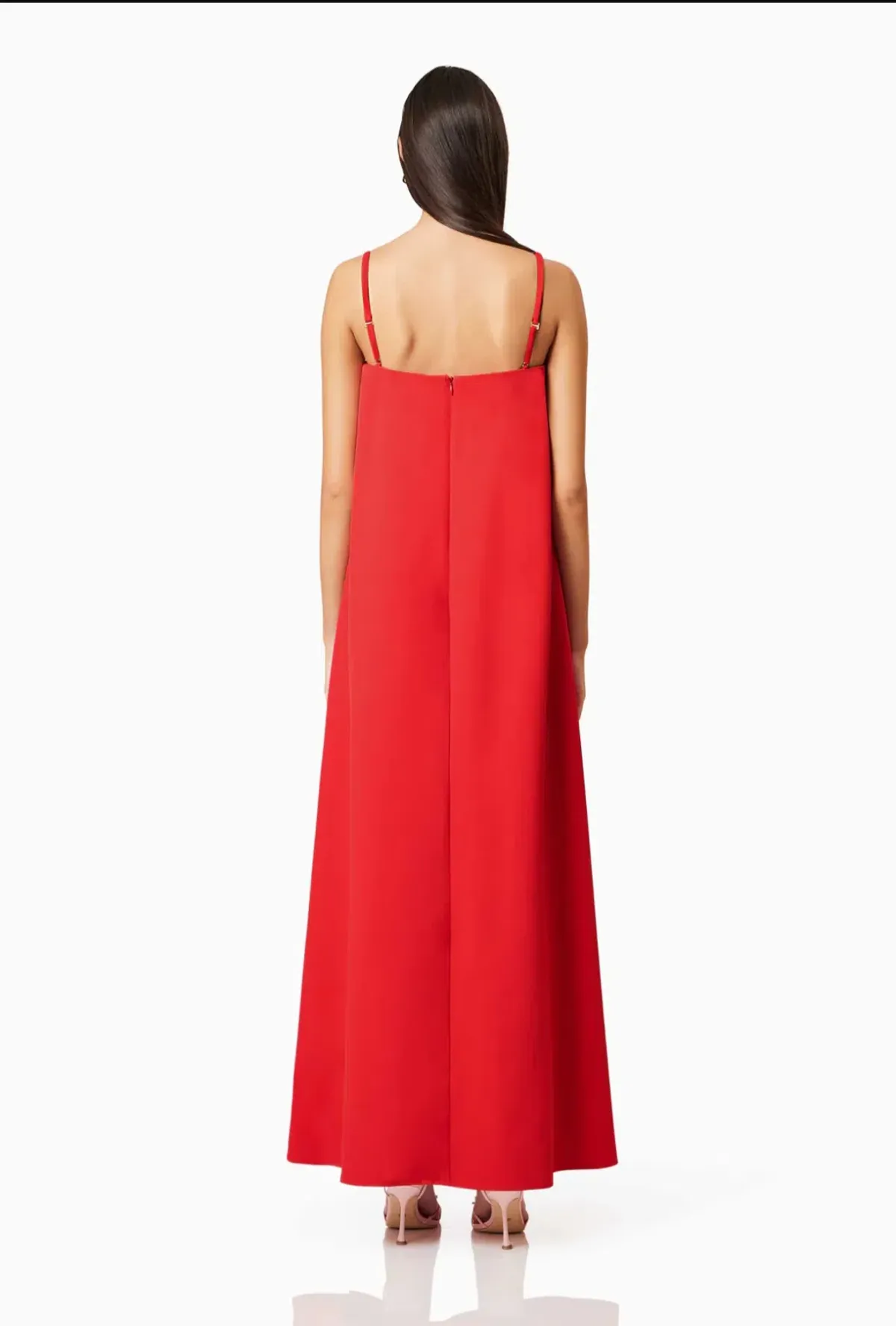 Elliatt Buttercup Embroidered Floral Maxi Dress in Red Size L AU 12 - Image 3