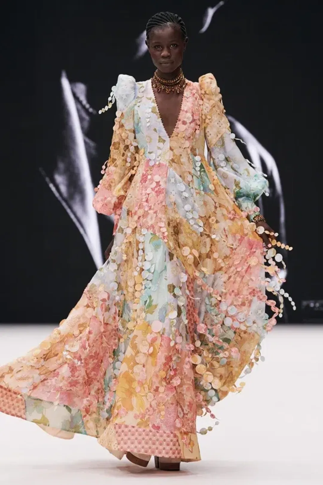 Zimmermann Tempo Patch Rainbow Gown size 6 for rent on The Volte - main image