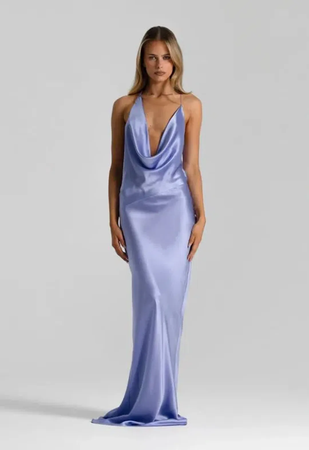 Natalie Rolt Gabi Gown in Bluebell Size 8 for rent on The Volte - main image