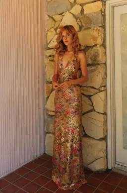Fait Par Foutch Liana Dress Fleur Sequin Size XS / AU 6 for rent on The Volte - image 5