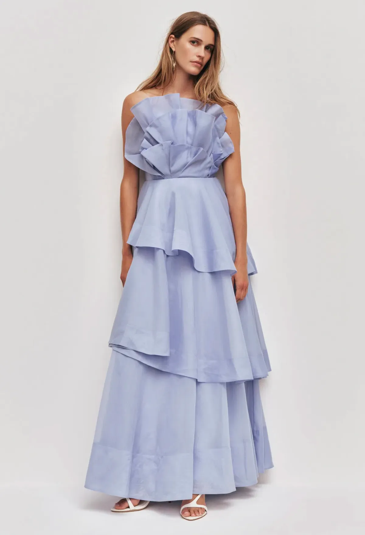 Aje Selestia Gown size 12 Pale Blue for rent on The Volte - main image