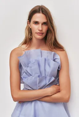 Aje Selestia Gown size 16 Pale Blue for rent on The Volte - image 2