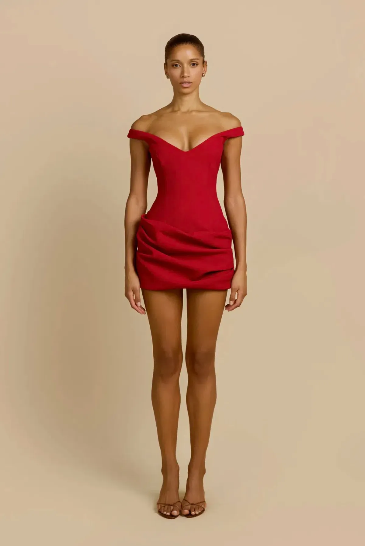 Arcina Ori Avery Mini Dress Red XS - Image 3