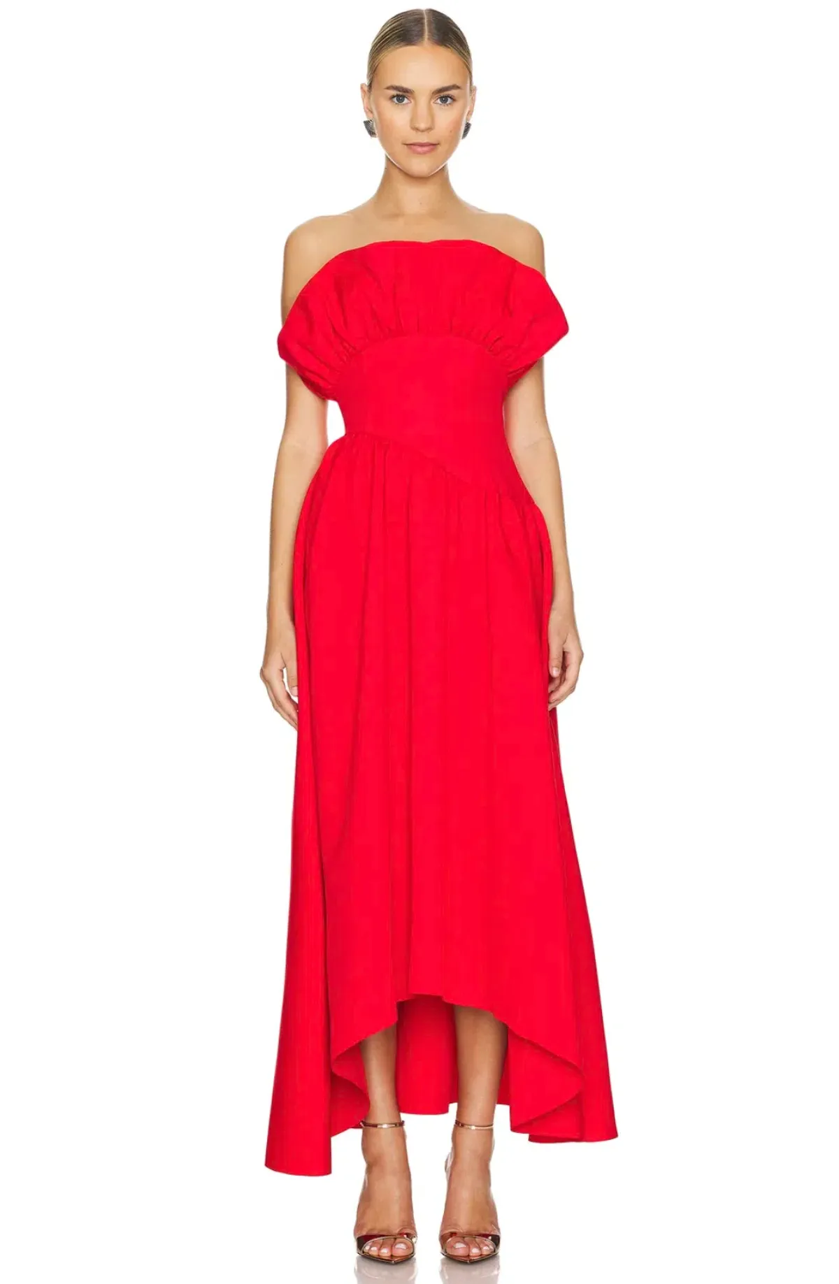 Elliatt Laurel Sleeveless Maxi Dress in Red L/AU 12 - Image 2