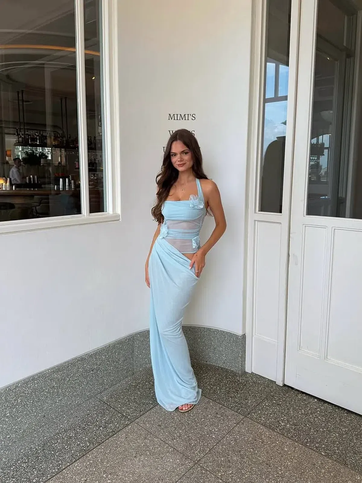 Benni Florence Maxi Dress Fresh Mint Size 8 - Image 4