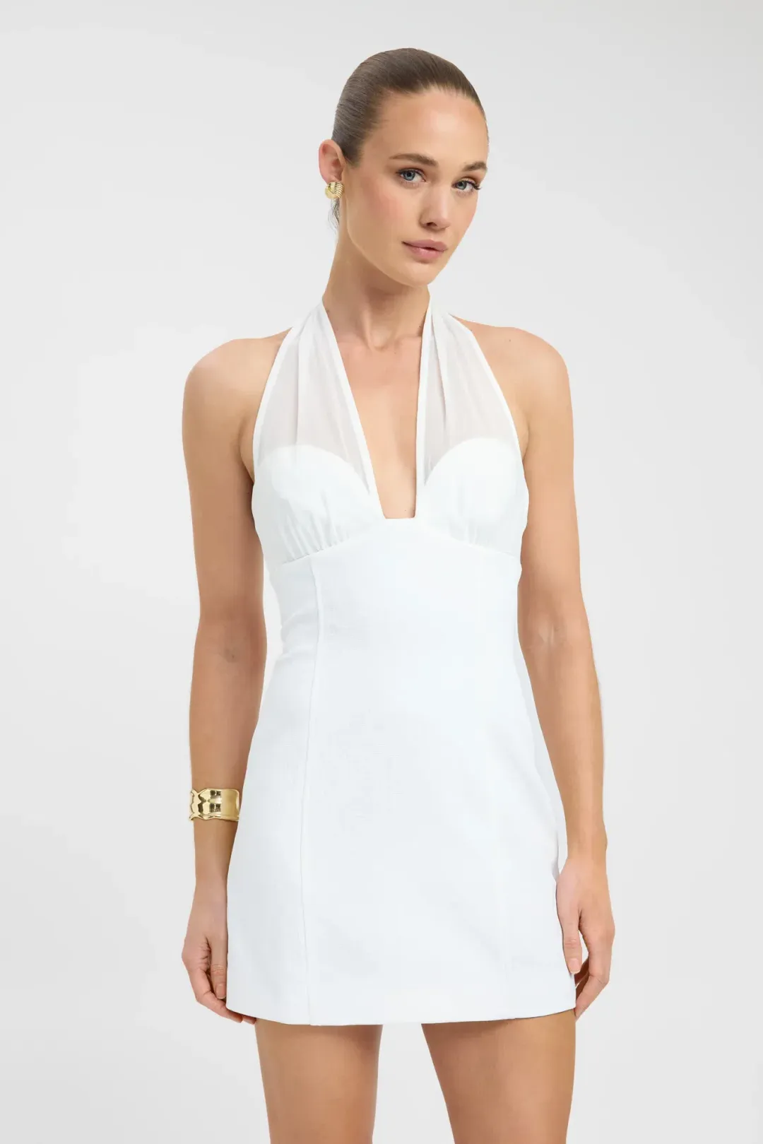 Oyster Mesh Mini Dress for rent on The Volte - main image