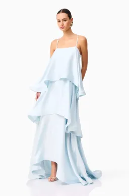 Elliatt Tilly Tiered Maxi Dress in Blue Size S / AU 8 for rent on The Volte - image 2