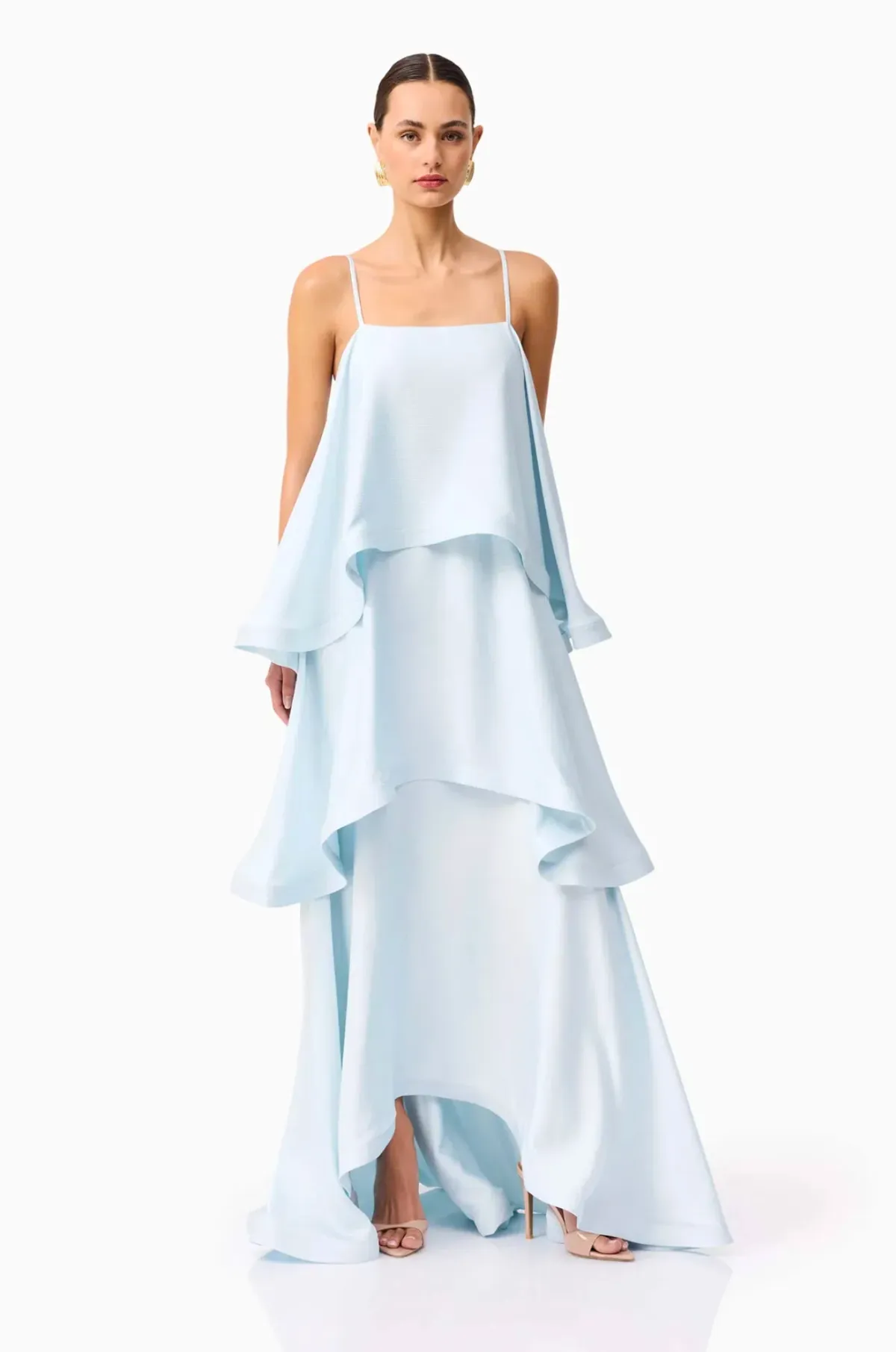 Elliatt Tilly Tiered Maxi Dress in Blue Size S / AU 8 - Image 1
