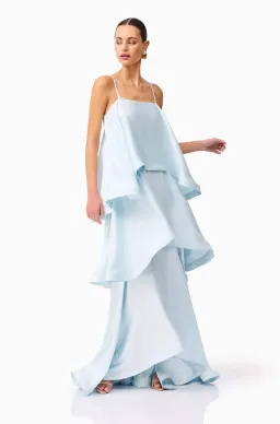 Elliatt Tilly Tiered Maxi Dress in Blue Size S / AU 8 for rent on The Volte - image 6