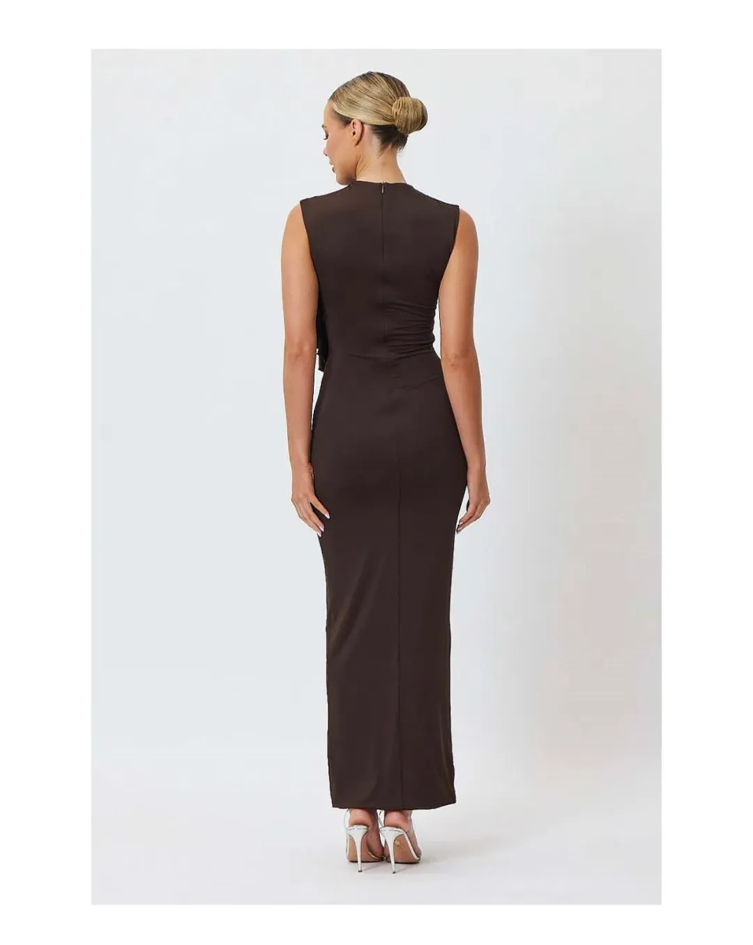 Bianca & Bridgett Amara Maxi Dress Brown size 14 for rent on The Volte - main image