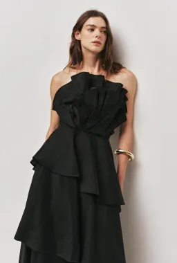 Aje Selestia Gown Black size 16 for rent on The Volte - image 2