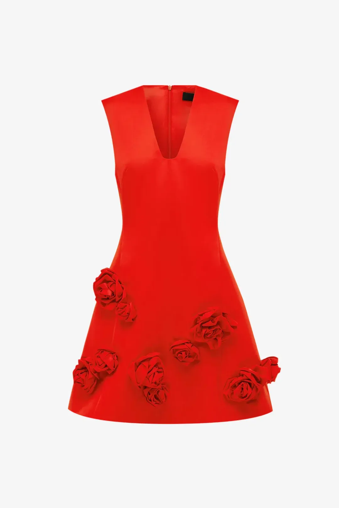 Leo Lin Briana V Neck Mini Dress; size 10 for rent on The Volte - main image