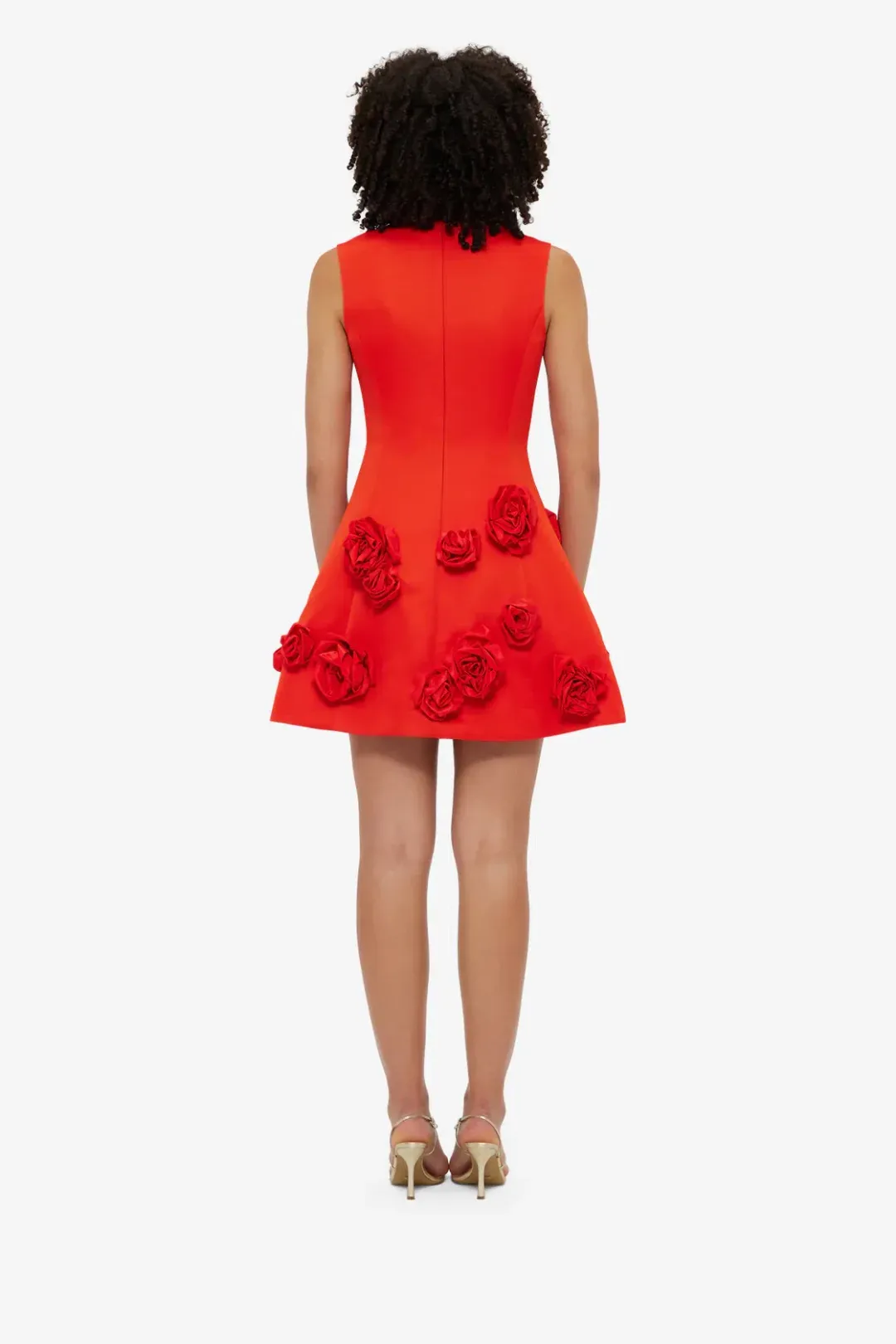Leo Lin Briana V Neck Mini Dress; size 10 for rent on The Volte - main image