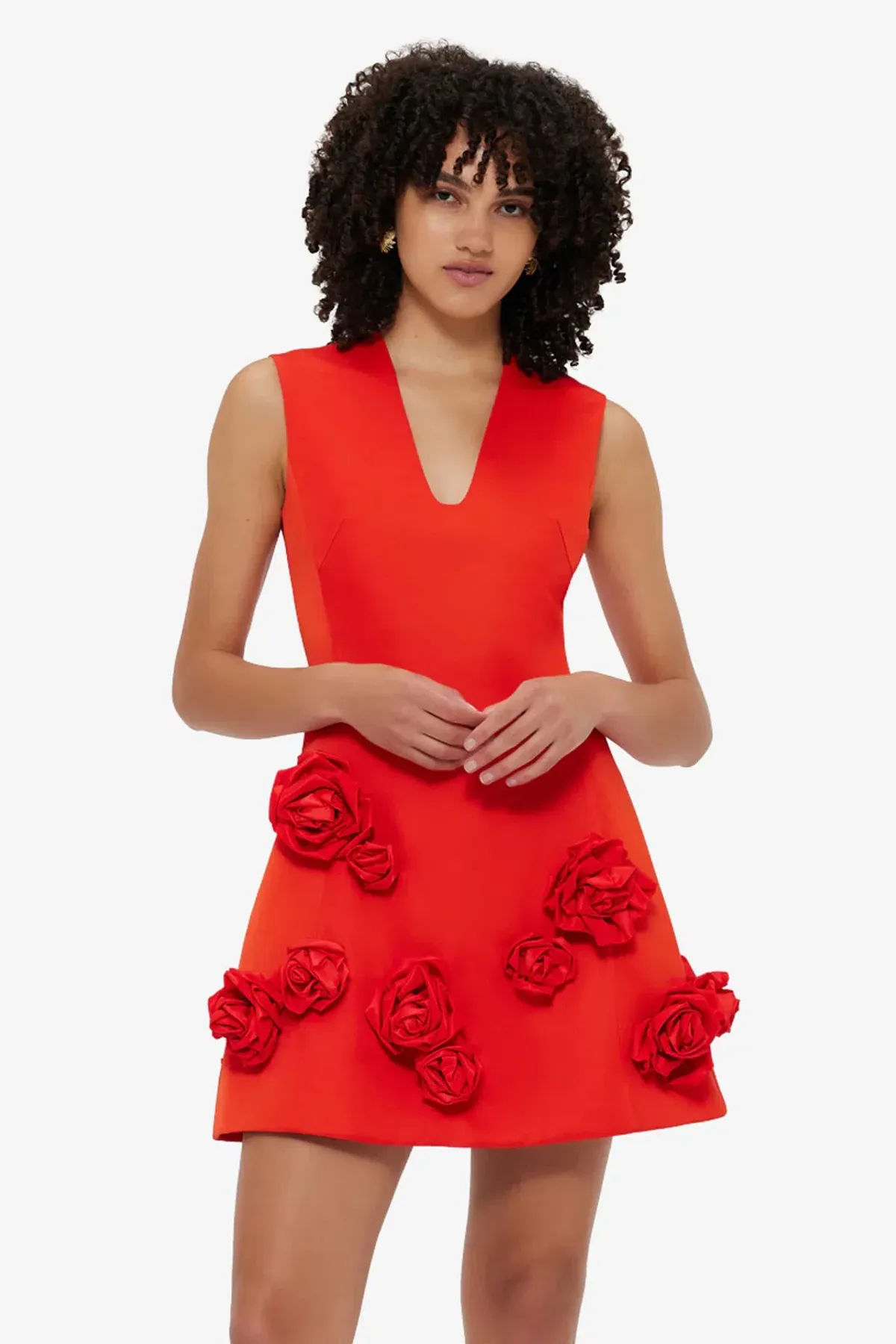 Leo Lin Briana V Neck Mini Dress; size 10 - Image 5