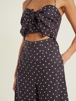 Zimmermann Prima Dot Jumpsuit Mink Dot Size 6 for rent on The Volte - image 3