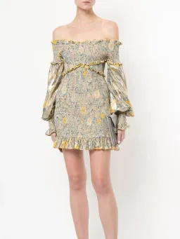 Alice McCall Higher Love Dress Gold Bloom Size 12 for rent on The Volte - image 1
