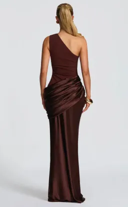 BABYBOO Sadona Maxi Dress - Plum Brown for rent on The Volte - image 3