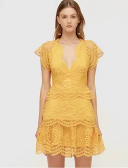Lover Eloise Lace mini dress for rent on The Volte - image 1