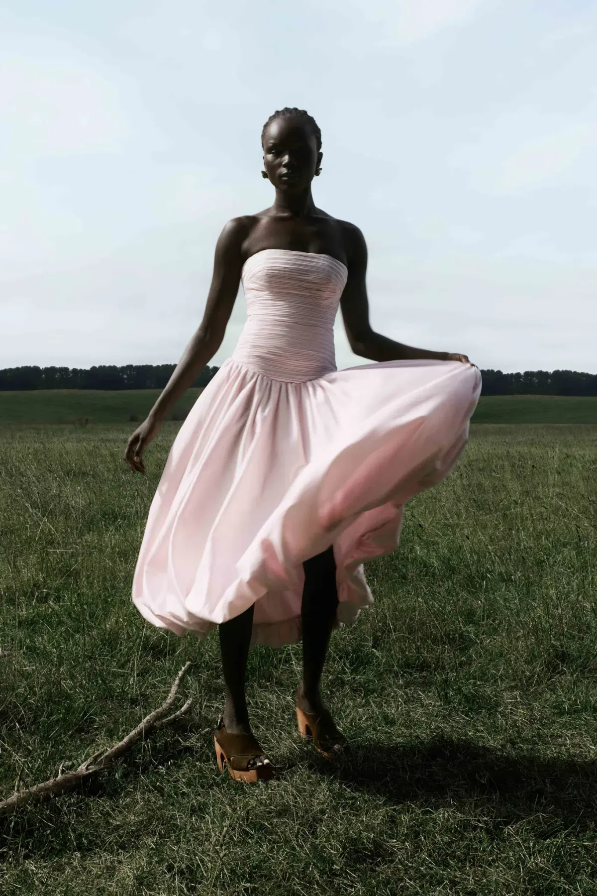 AJE Violette Bubble Midi Dress Pastel Pink Size 6 - Image 2