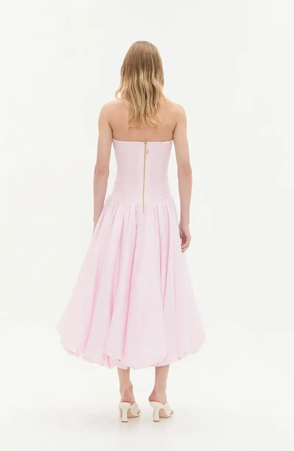 AJE Violette Bubble Midi Dress Pastel Pink Size 6 - Image 6