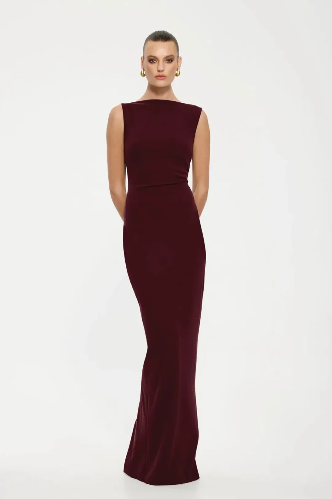 Effie Kats Verona Gown Wine size S (8) for rent on The Volte - main image