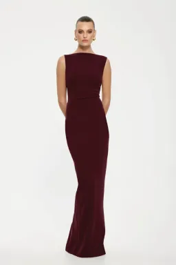 Effie Kats Verona Gown Wine size S (8) for rent on The Volte - image 1