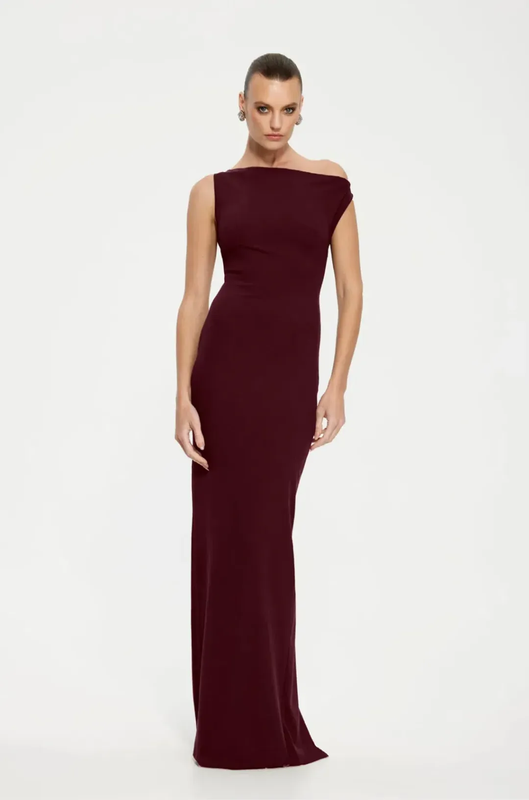 Effie Kats Inaya Gown Wine XL (14) for rent on The Volte - main image