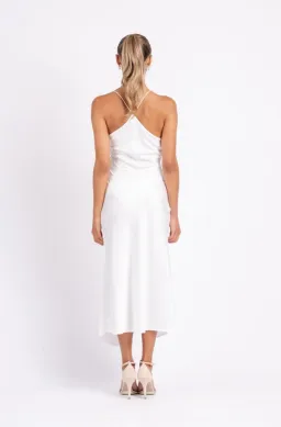 One Fell Swoop Muse Midi Dress, White, Size 10 for rent on The Volte - image 3