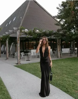 Misha THE 'CELINE' SATIN DRESS for rent on The Volte - image 2