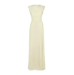 Odd Muse Drape Maxi Dress, Buttercream, Size M/AU10 for rent on The Volte - image 6