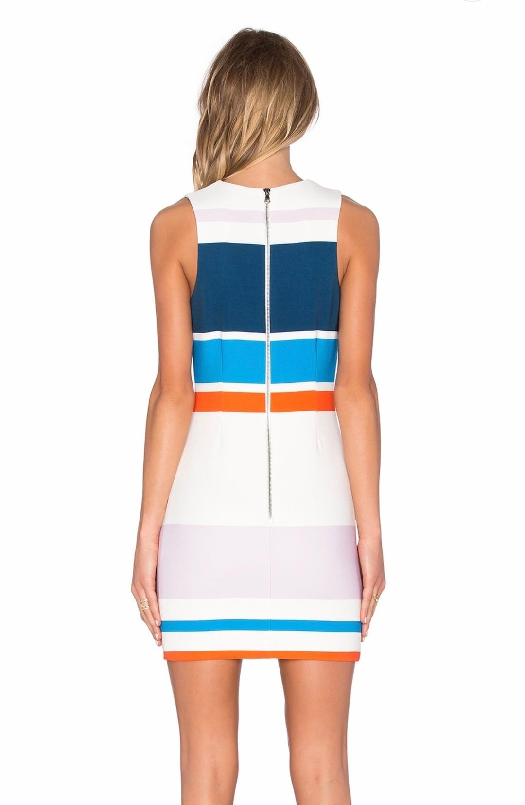 By Johnny Signal Stripe Mini Dress Print Size 8 for rent on The Volte - main image