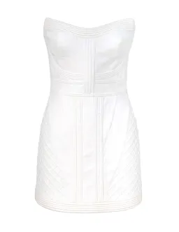 Zimmermann Rebellion Corded Corset Mini Dress in Ivory Size 1 / AU 10 for rent on The Volte - image 1