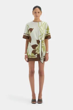Sir the Label Amaia Mini Dress in Floral Vine Size 6 for rent on The Volte - image 1