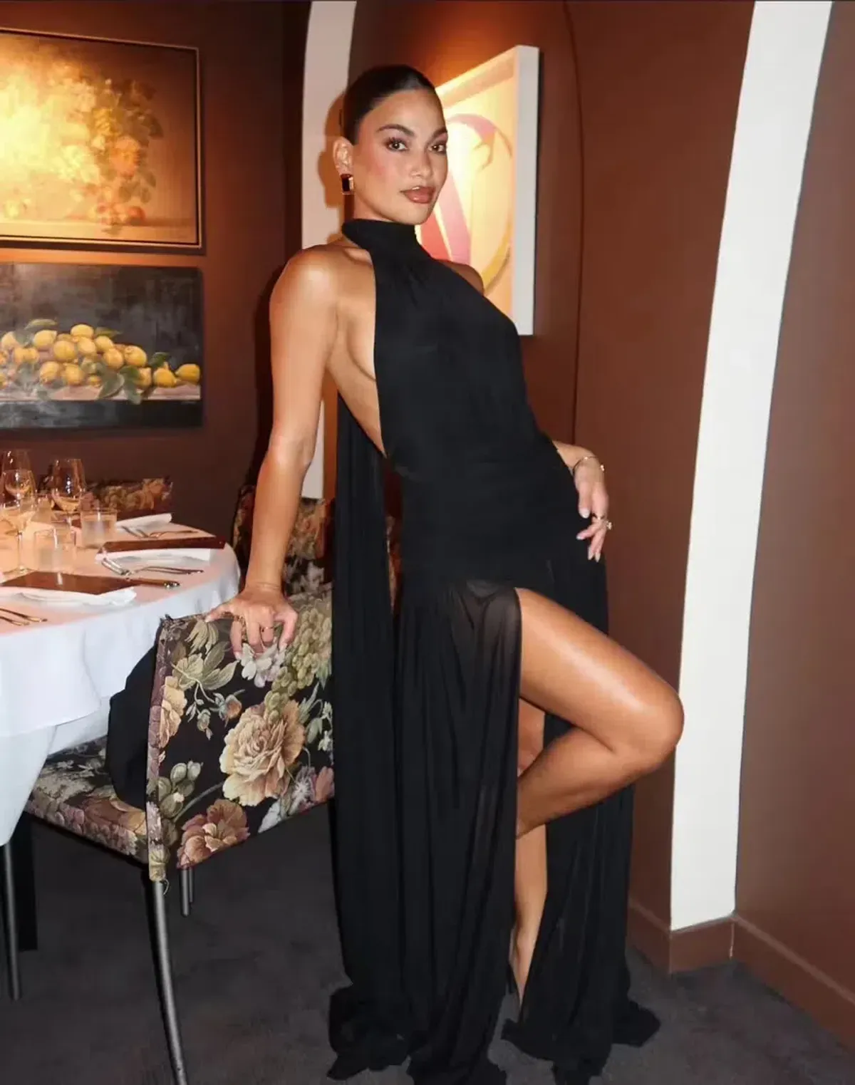 Effie Kats Verity Maxi Gown Black Size S / AU 8 - Image 6