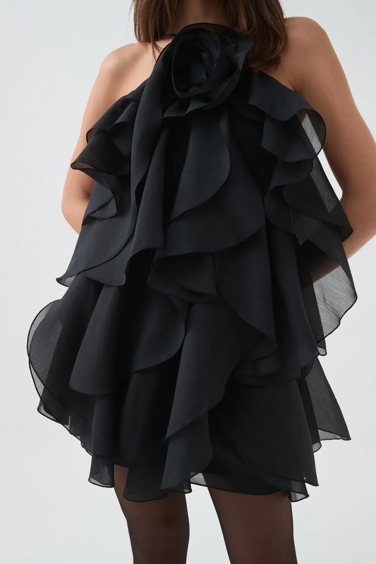 AJE PANDOREA LAYERED MINI DRESS SIZE 16 - Image 2