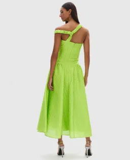 Rachel Gilbert Elley Dress Green 6/AU18 for rent on The Volte - image 3
