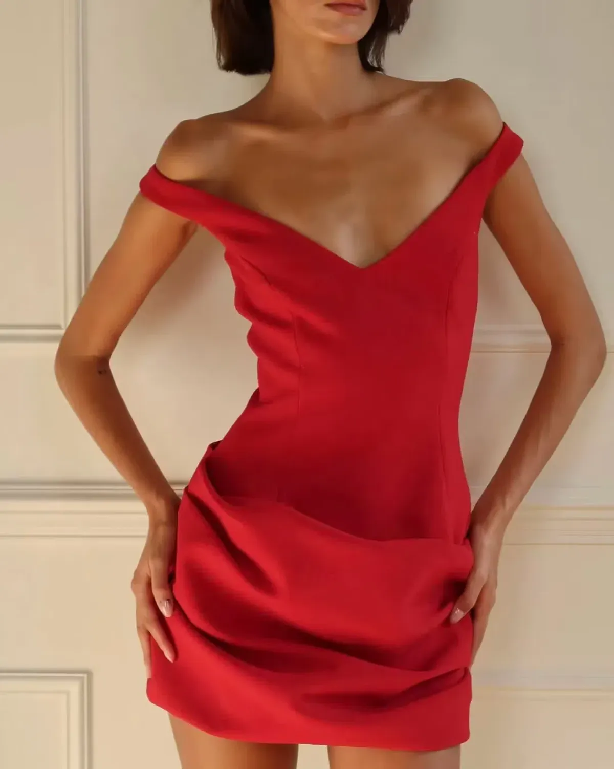 Arcina Ori Avery Dress Red Size Small - Image 4