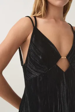 AJE Moonbow Velvet Maxi Dress in Black Size L AU&UK 12 for rent on The Volte - image 1