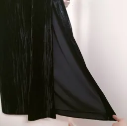 AJE Moonbow Velvet Maxi Dress in Black Size L AU&UK 12 for rent on The Volte - image 8