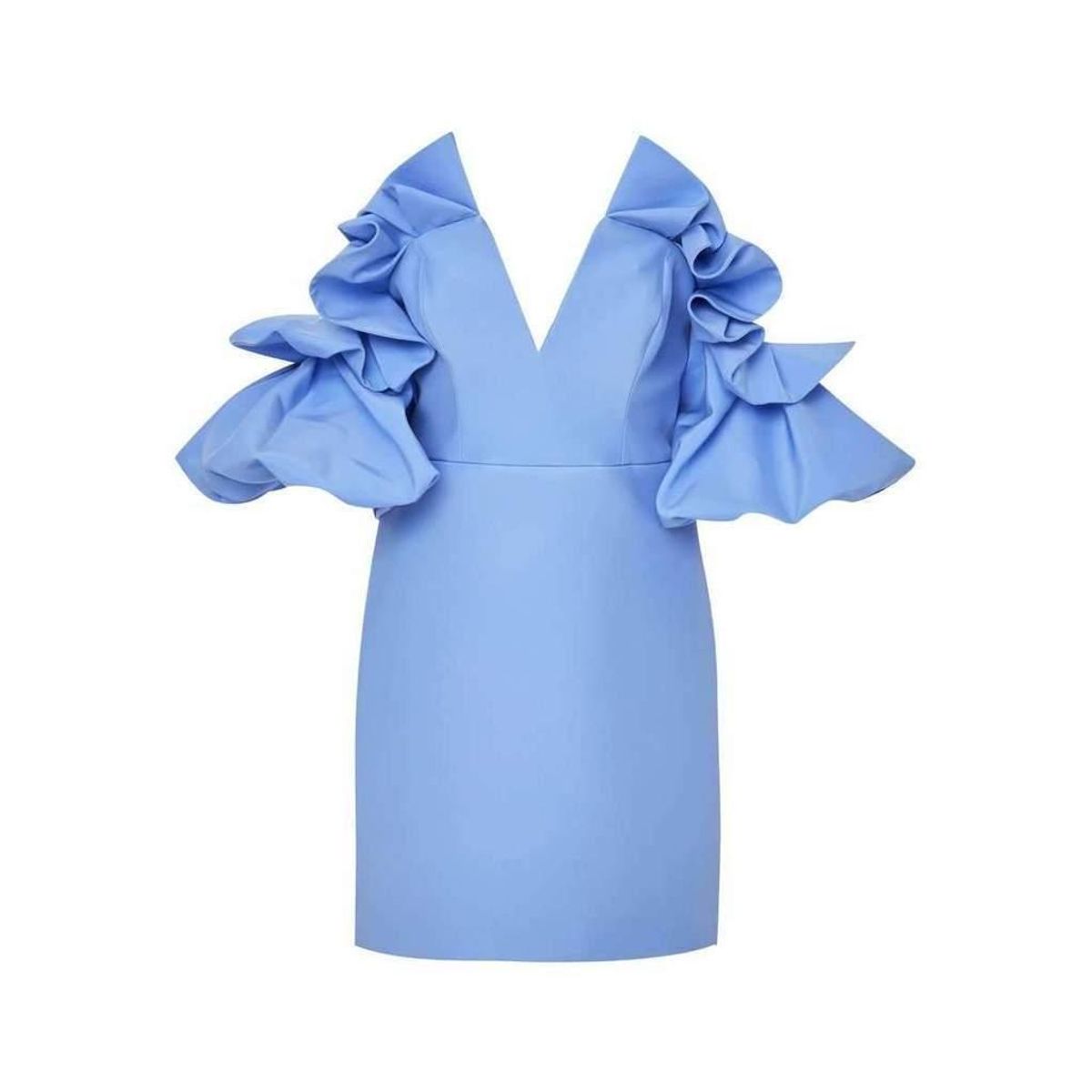 Acler Hitching Mini Dress Blue Size 8 - Image 6