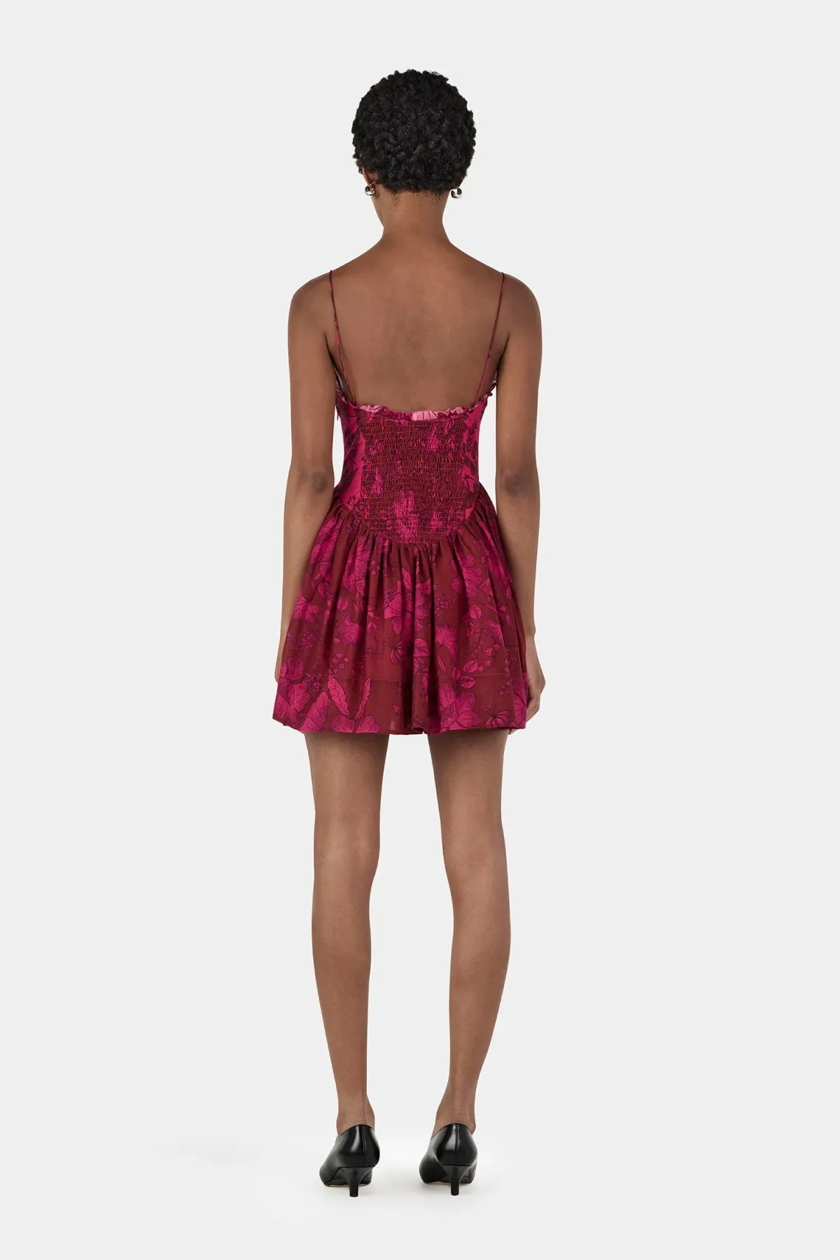 Hansen And Gretel Cordelia Mini Dress Magenta Floral Size 10 - Image 2