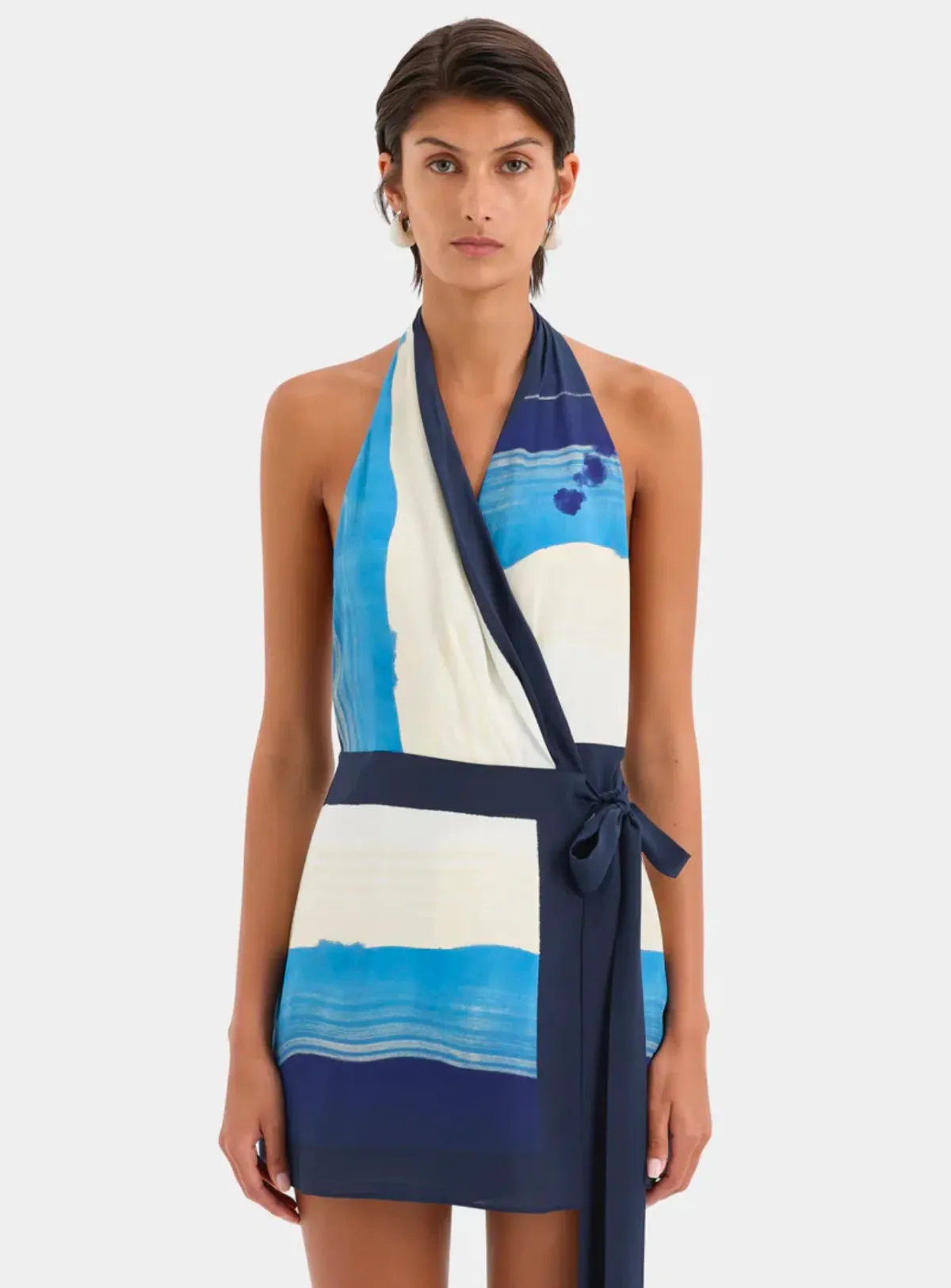 Sir The Label Mariner Wrap Halter Mini Dress Size 2 / AU 10 - Image 1