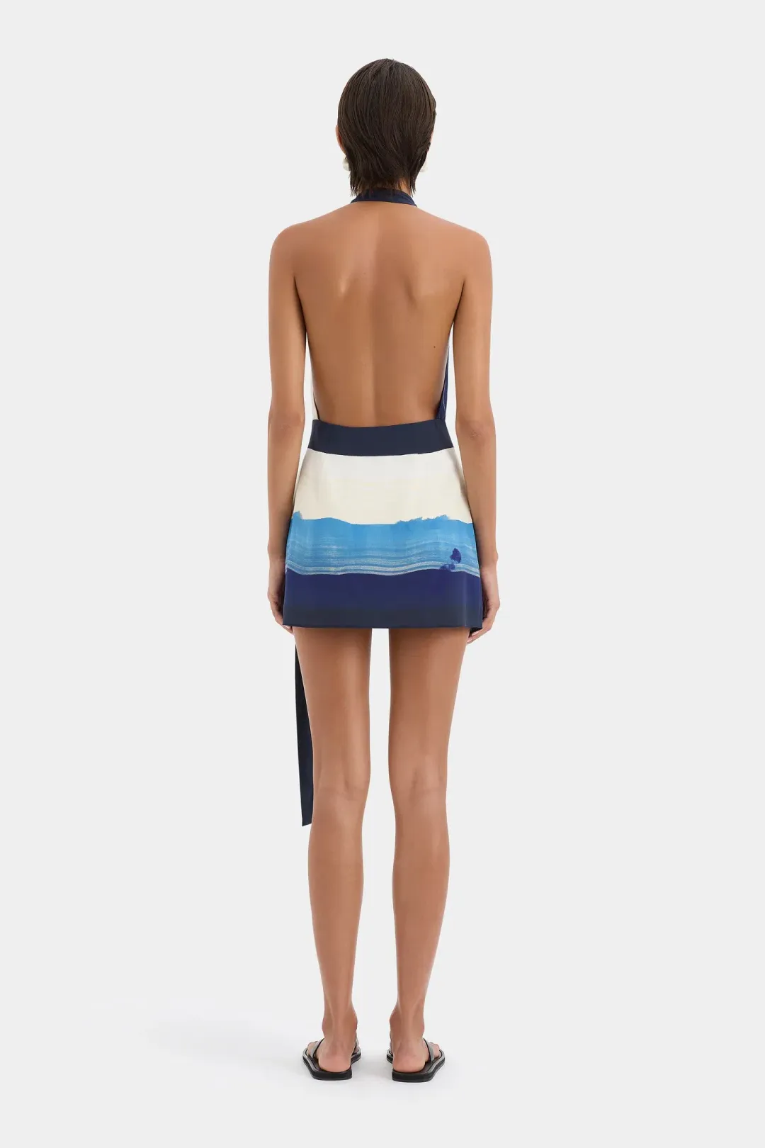 Sir The Label Mariner Wrap Halter Mini Dress Size 2 / AU 10 for rent on The Volte - main image
