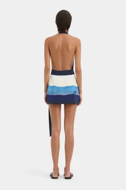 Sir The Label Mariner Wrap Halter Mini Dress Size 2 / AU 10 for rent on The Volte - image 3