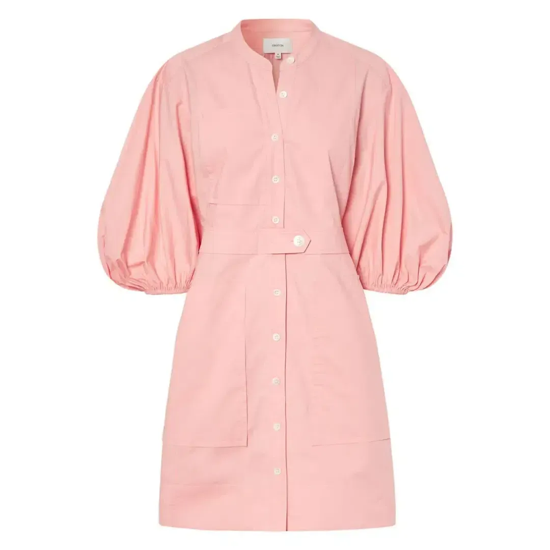 Oroton Foxglove Short Utility Dress In Primrose | Size AU 10 for rent on The Volte - main image