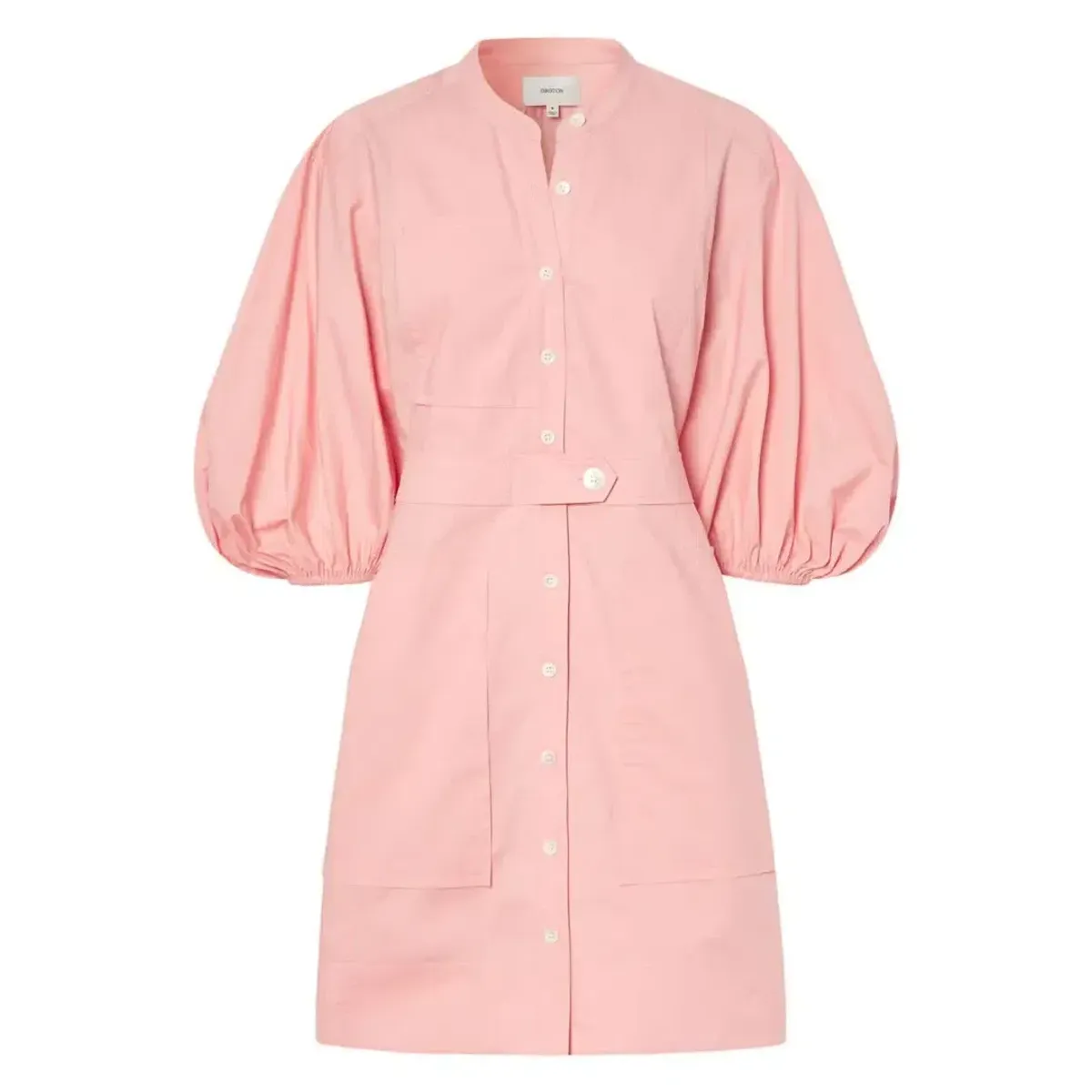 Oroton Foxglove Short Utility Dress In Primrose | Size AU 10 - Image 3