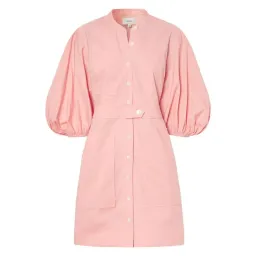 Oroton Foxglove Short Utility Dress In Primrose | Size AU 10 for rent on The Volte - image 3