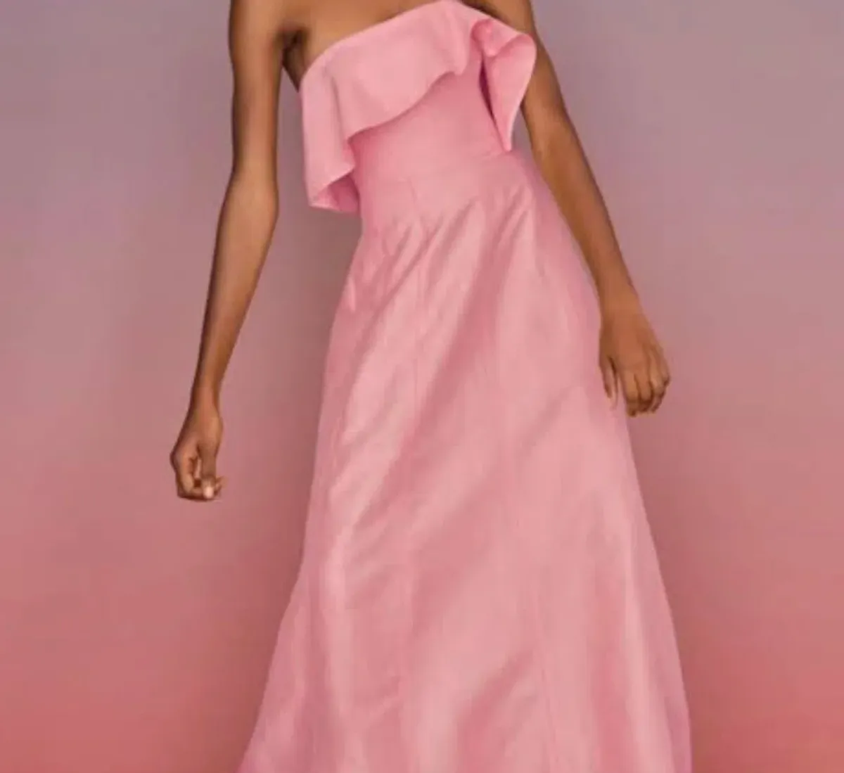 Aje Pink Shallow Dress for rent on The Volte - main image
